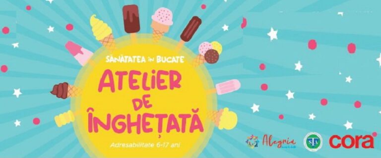 8.06 Eveniment pentru copii: Atelier de înghețată