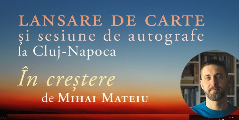7.06 Lansare de carte: În creștere