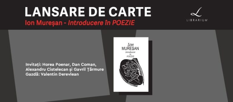 8.06 Lansare de carte: Introducere în poezie