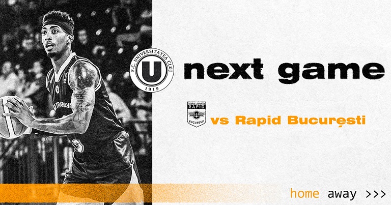 28.09 Eveniment sportiv: U-BT Cluj-Napoca vs. CS Rapid Bucuresti