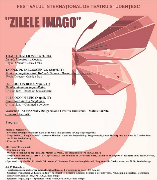 17-19.10 Festivalul internațional de teatru studențesc: Zilele Imago
