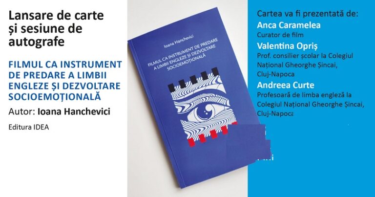 23.11 Lansare de carte: Filmul ca instrument de predare a limbii engleze si dezvoltare socioemotionala