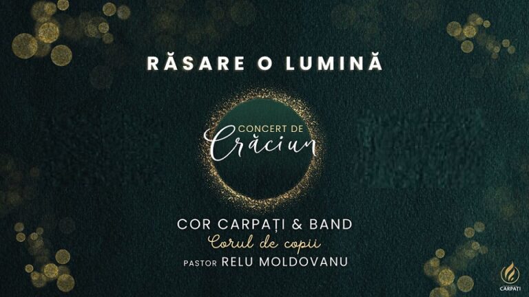 16.12 Concert de Crăciun: Răsare o lumină