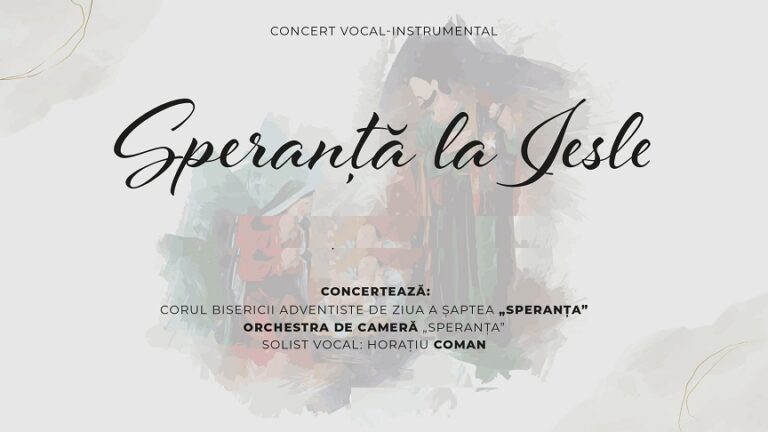 9.12 Concert vocal-instrumental: Speranță la iesle