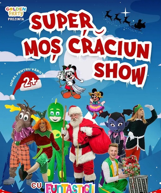 13.12 Spectacol pentru copii: Super Mos Craciun