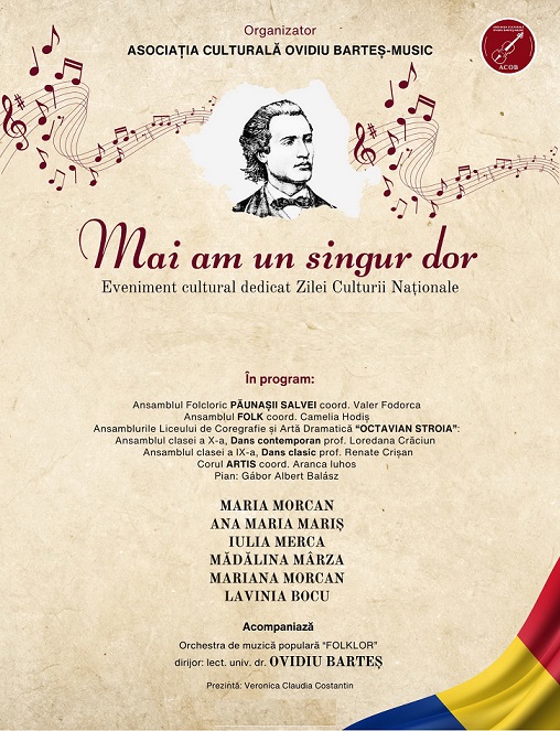 12.01 Eveniment cultural: Mai am un singur dor