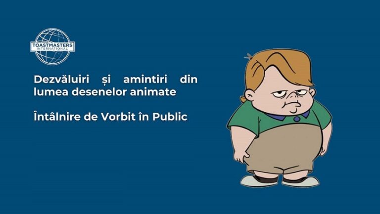 23.01 Întâlnire de vorbit în public: Dezvaluiri si amintiri din lumea desenelor animate