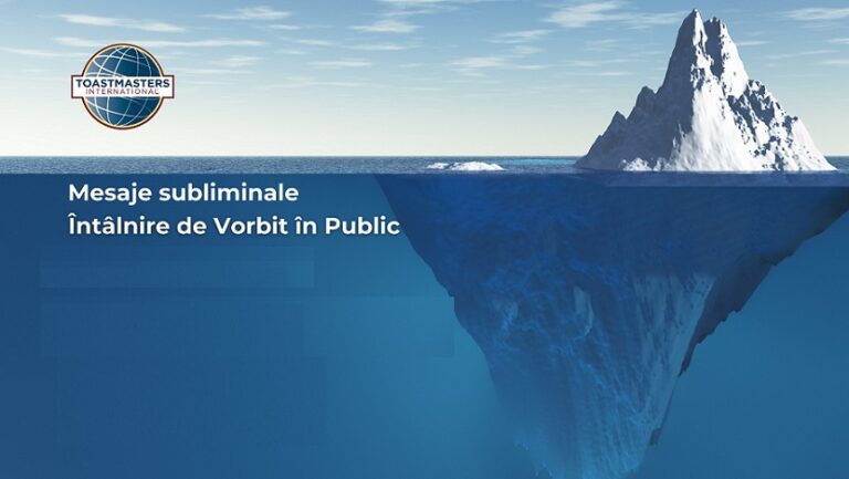 13.02 Întâlnire de vorbit în public: Mesaje subliminale