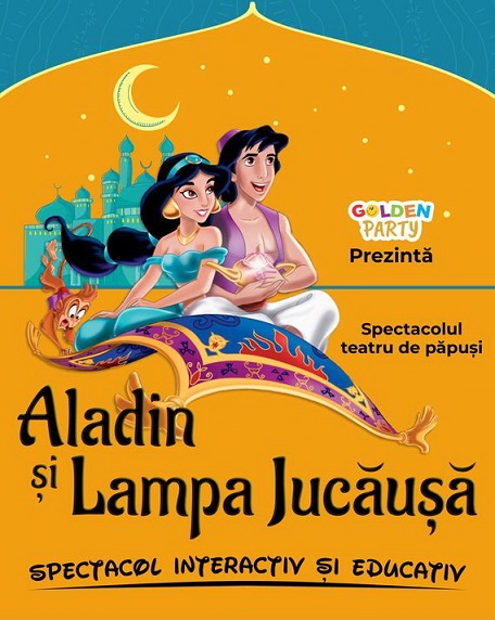 31.03 Spectacol de teatru de păpuși: Aladin și lampa jucăușă