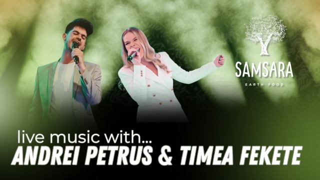 17.04 Muzica live cu Andrei Petruș și Timea Fekete