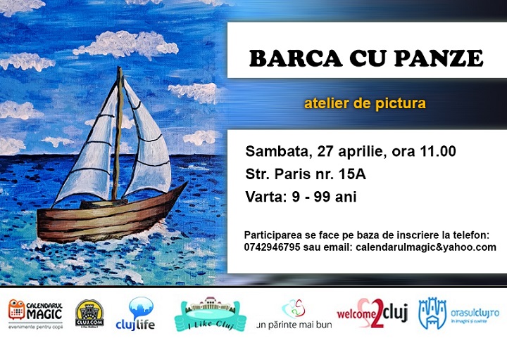 27.04 Atelier de pictura pentru copii si adulti: Barca cu panze