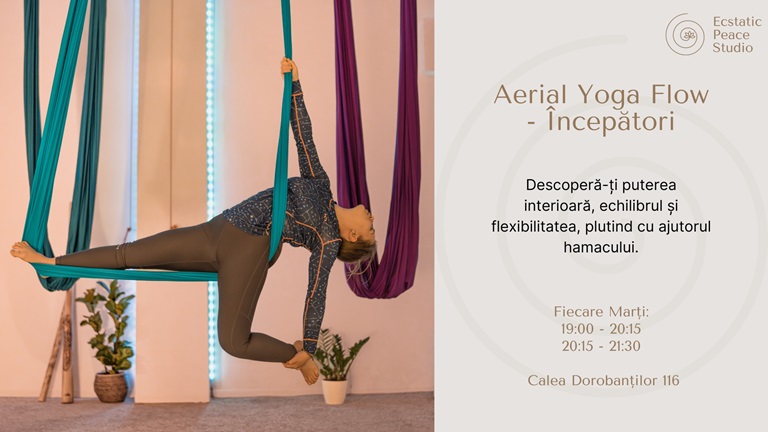 7.05 Curs: Aerial Yoga Flow – incepatori