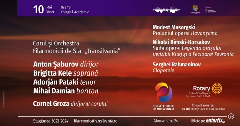 10.05 Concert vocal-simfonic – dirijor Anton Saburov