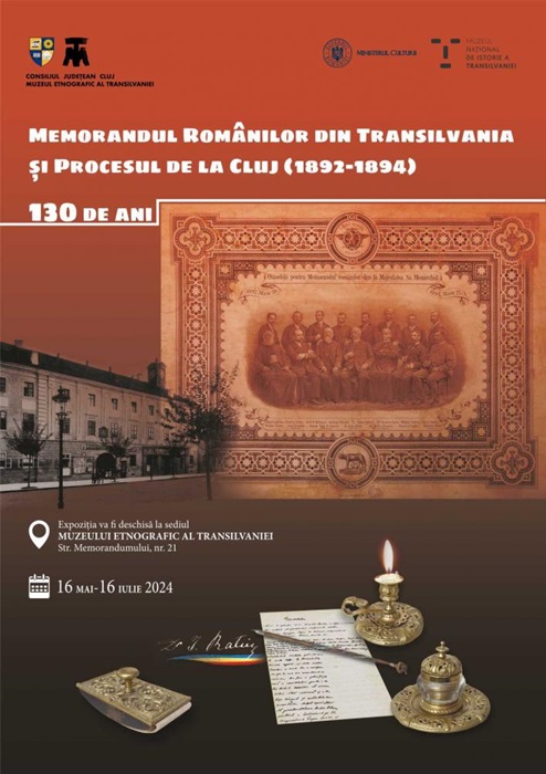 16.05-16.07 Expoziție: Memorandul românilor din Transilvania și procesul de la Cluj – 130 de ani