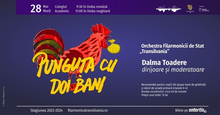 28.05 Concert pentru copii: Punguta cu doi bani