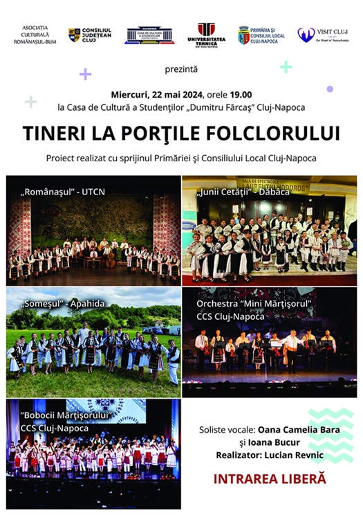 22.05 Spectacol: Tineri la porțile folclorului