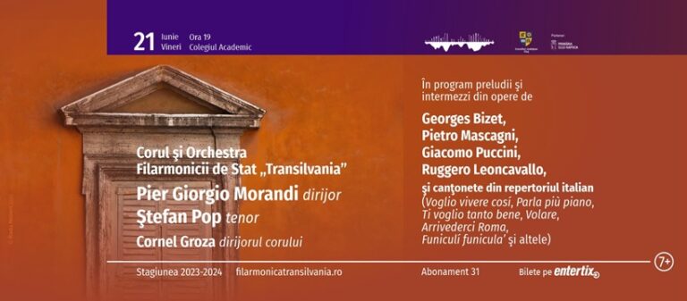 21.06 Concert vocal-simfonic – dirijor Pier Giorgio Morandi