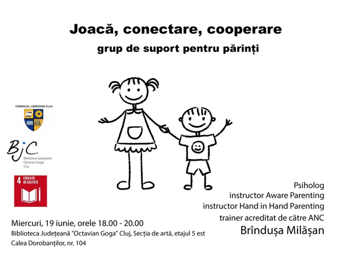 19.06 Grup de Suport pentru Părinți: Joaca, Conectare, Cooperare