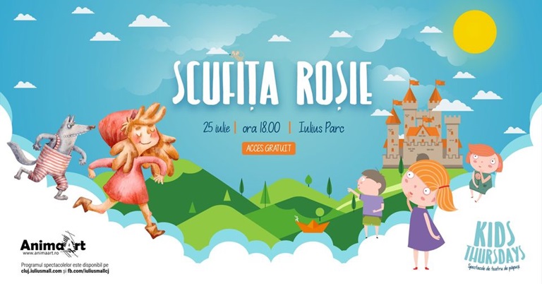25.07 Kids Thursday – Teatru de Păpuși: Scufița Roșie