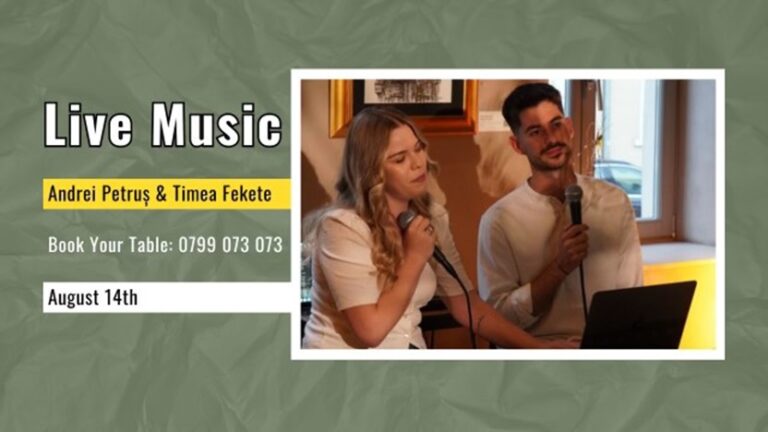 14.08 Muzică live: Andrei Petruș și Timea Fekete