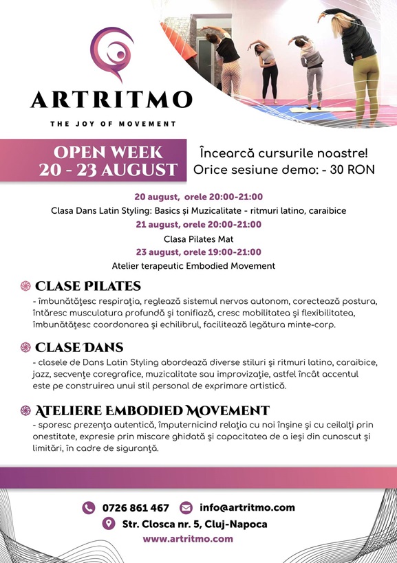 20-23.08 Open week