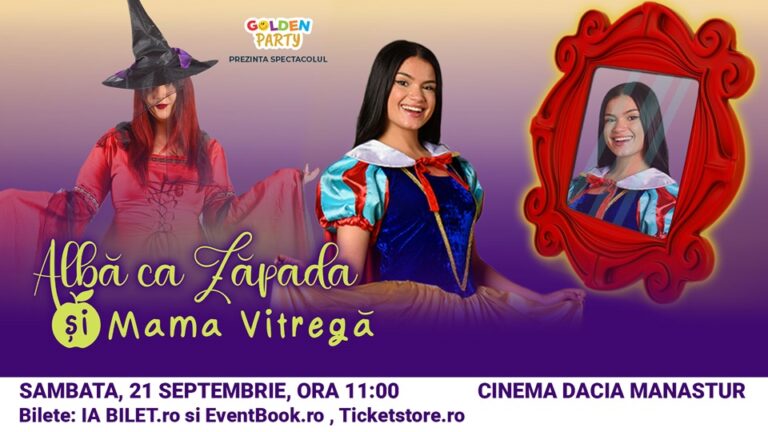 21.09 Spectacol: Alba ca Zăpada si Mama Vitregă