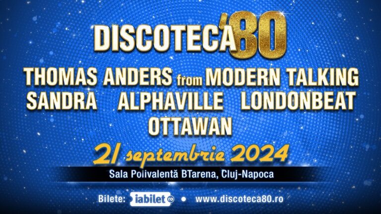 21.09 Concert: DISCOTECA ’80 CLUJ
