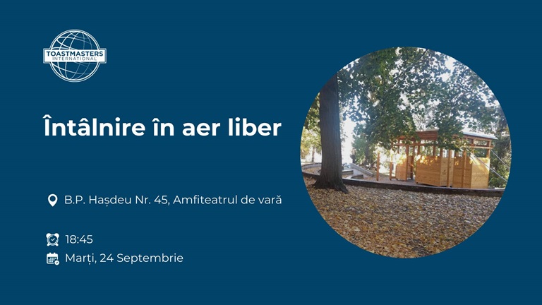 24.09 Întâlnire de vorbit in public: Întâlnire în aer liber