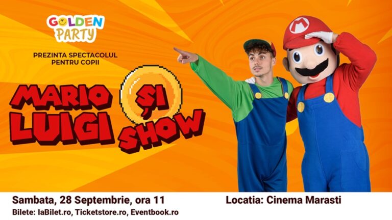 28.09 Spectacol pentru copii: MARIO și LUIGI