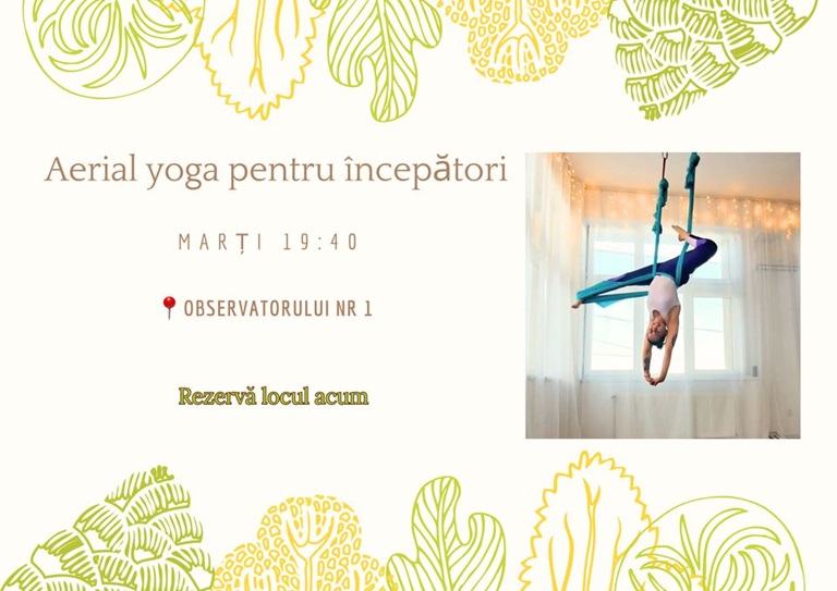 15.10 Aerial yoga pentru începători