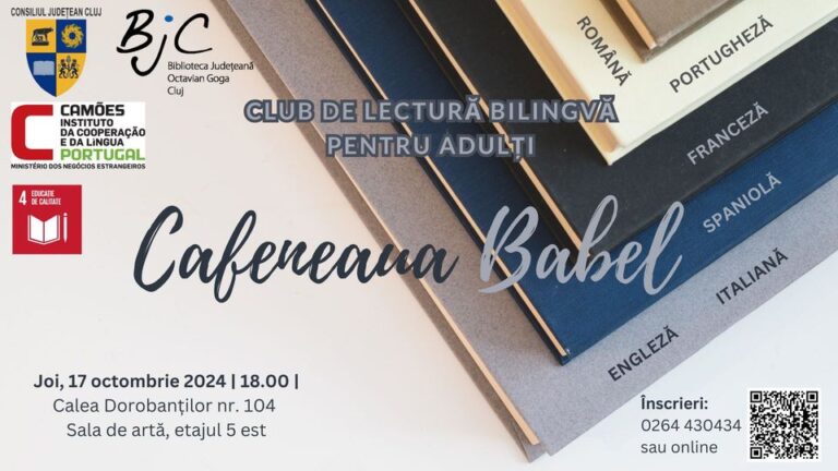 17.10 Club de lectură bilingvă: Cafeneaua Babel