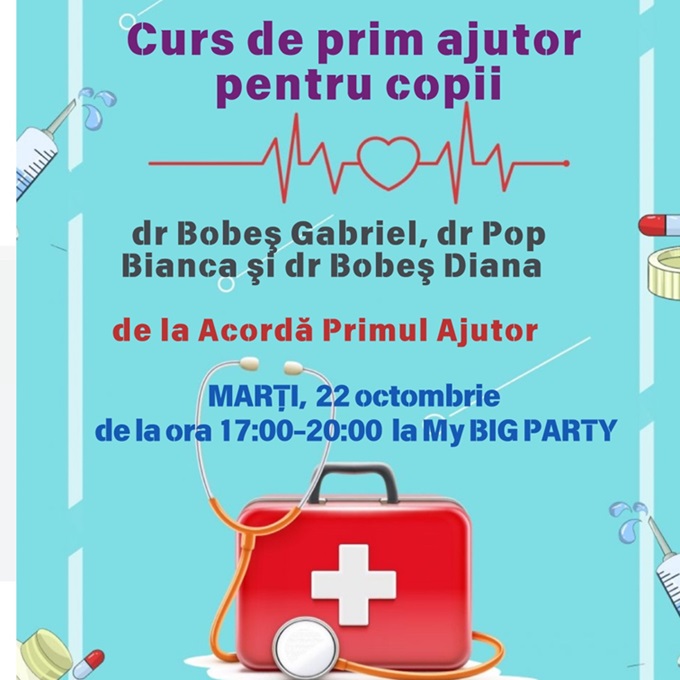 22.10 Curs de prim ajutor pentru copii