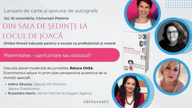 10.10 Lansare de carte: Din sala de ședințe, la locul de joacă