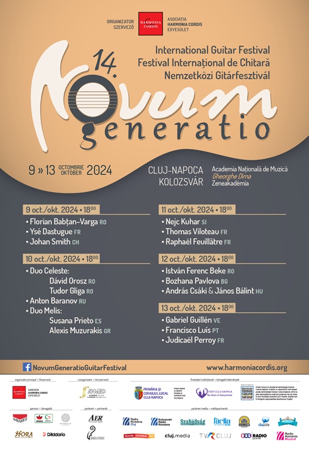 9-13.10 Festivalul Internațional de Chitară Novum Generatio