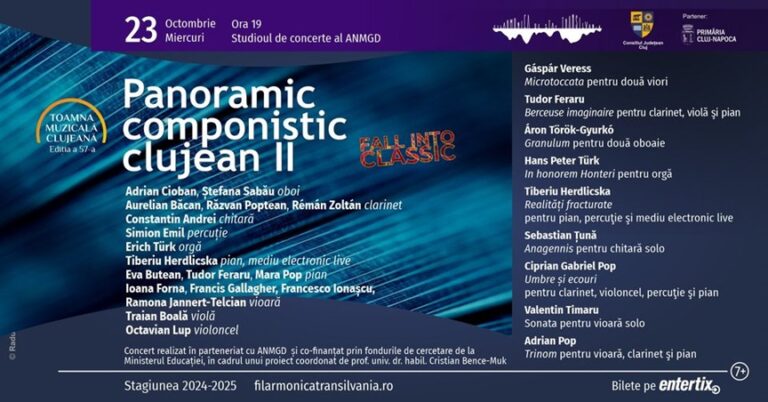 23.10 Toamna Muzicala Clujeana: Panoramic componistic clujean II