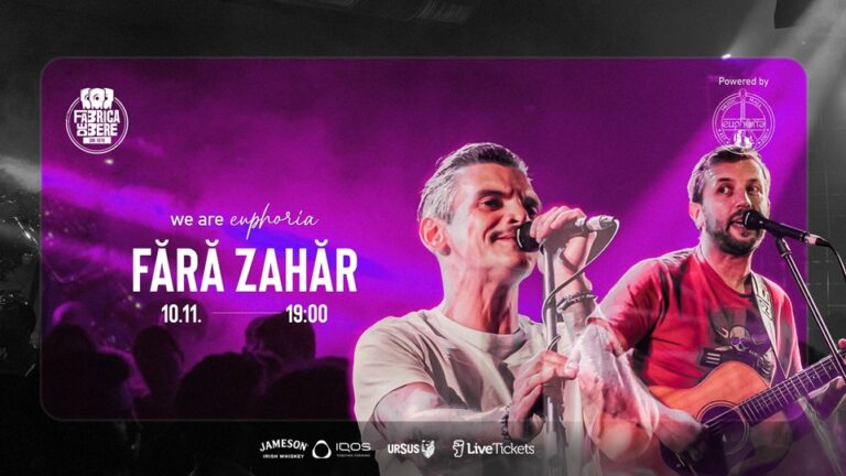 10.11 Concert: Fără Zahăr