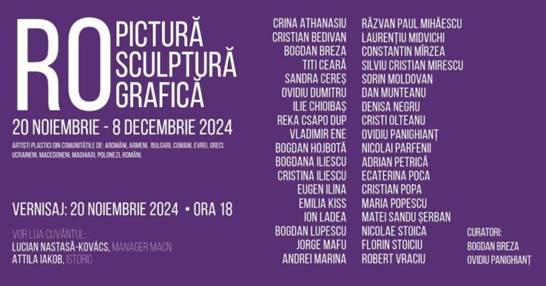 27.11 Expoziție: RO. Pictură, sculptură, grafică