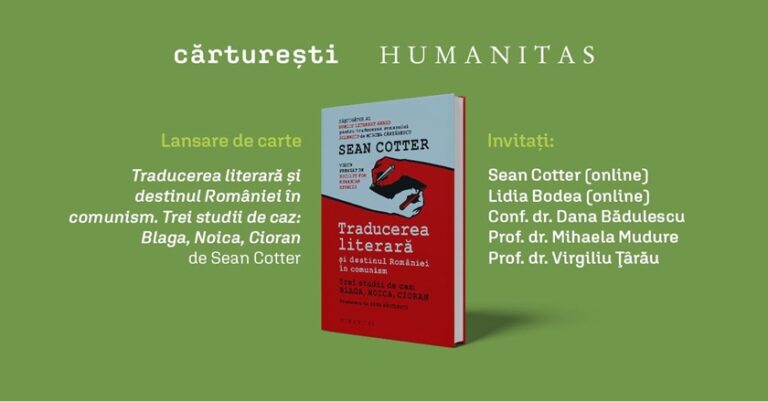 3.12 Lansare de carte: Traducerea literară și destinul României în comunism