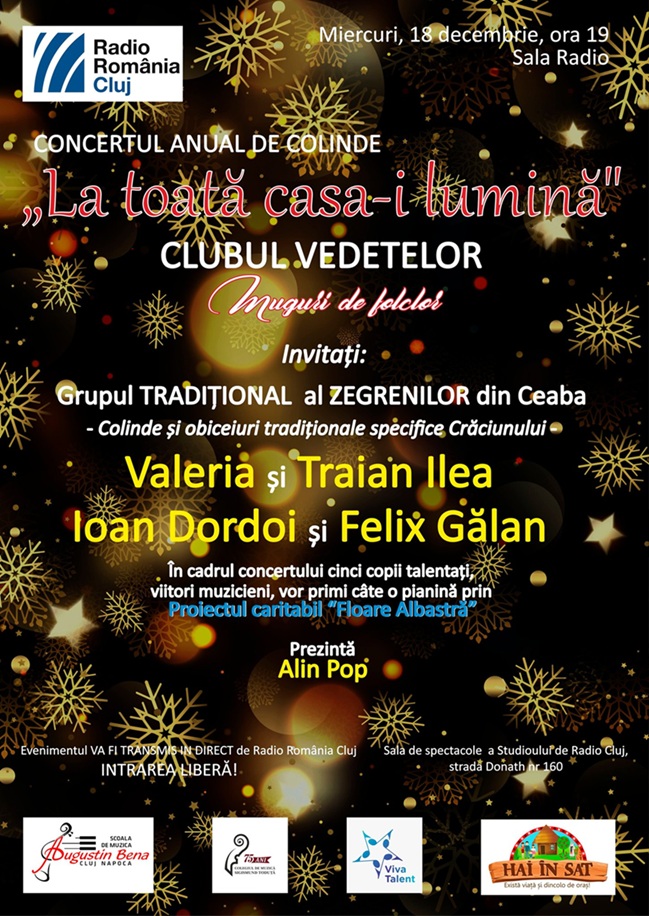 18.12 Concert de colinde: La toată casa-i lumină