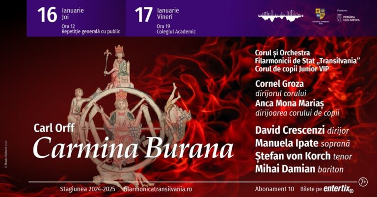 16.01 Repetitie generala cu public: Carmina Burana