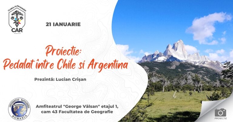 21.01 Proiecție: Pedalat între Chile și Argentina