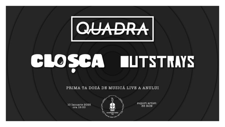 10.01 Concert: QUADRA – Cloșca – Oustrays