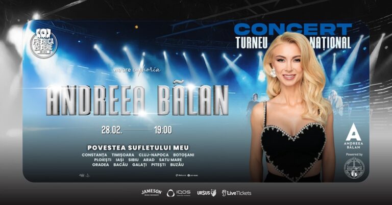 28.02 Concert: Andreea Bălan