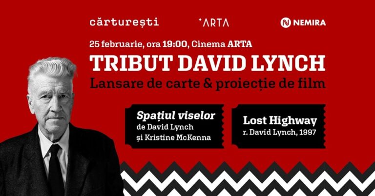 25.02 Lansare de carte si proiectie de film: Tribut David Lynch