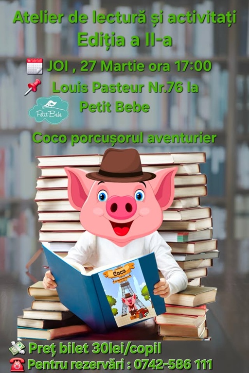 27.03 Atelier de lectură pentru copii