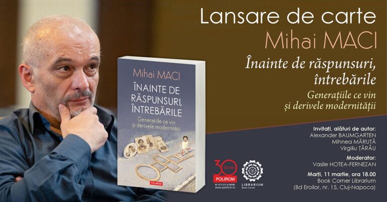 11.03 Lansare de carte: Înainte de răspunsuri