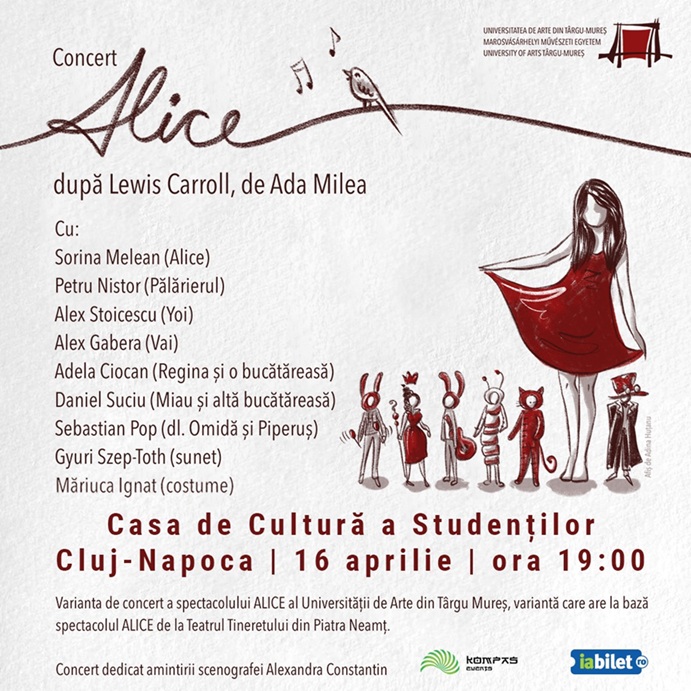 16.04 Spectacol: Concert Alice