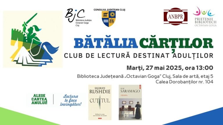 27.05 Club de lectură: Bătălia Cărților