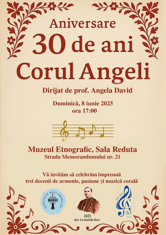 8.06 Concert aniversar – Corul Angeli 30 de ani