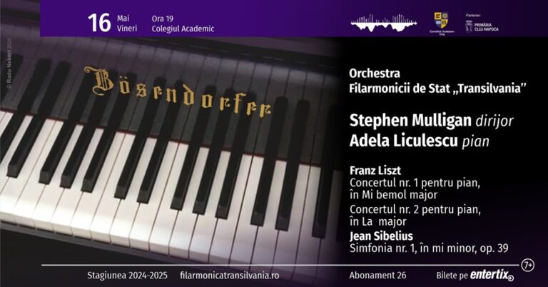 16.05 Concert simfonic – dirijor Stephen Mulligan